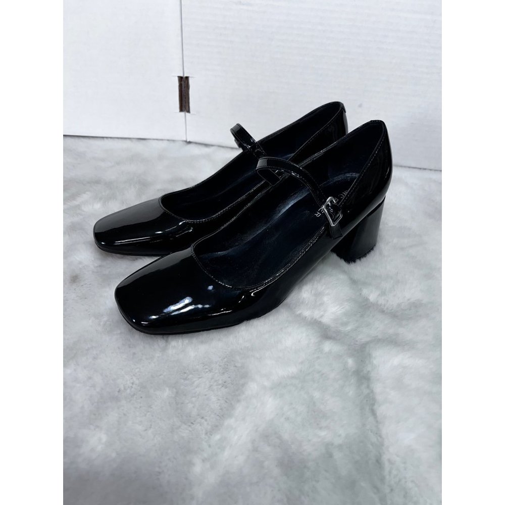 Marc Fisher Charin square toe black heel dress pumps women size 8 M - Picture 9 of 10